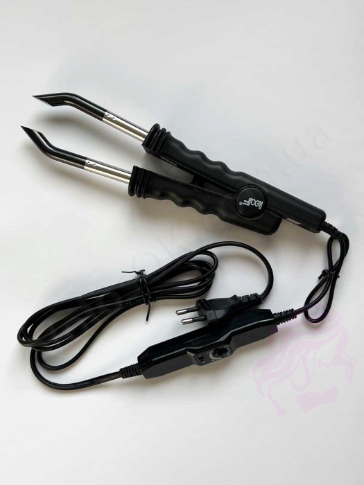 Щипцы для наращивания волос с регулятором (HWT-03-black) Щипцы для наращивания волос с регулятором (HWT-03-black)