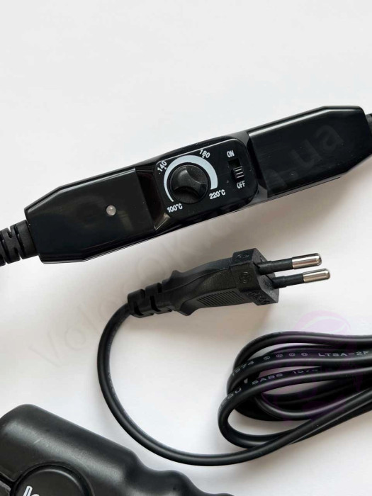 Щипцы для наращивания волос с регулятором (HWT-03-black) Щипцы для наращивания волос с регулятором (HWT-03-black)